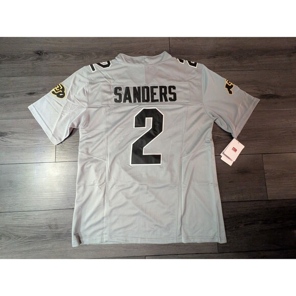 NCAA Other - Shedeur Sanders #2 Colorado Buffaloes Big 12 Gray Football V Neck Jersey…